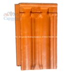Traditional clay roof tile with Sharp corners, offering a distinctive, elegant look and natural heat resistance