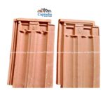 Double groove clay roof tile with advanced locking system for superior water leakage prevention
